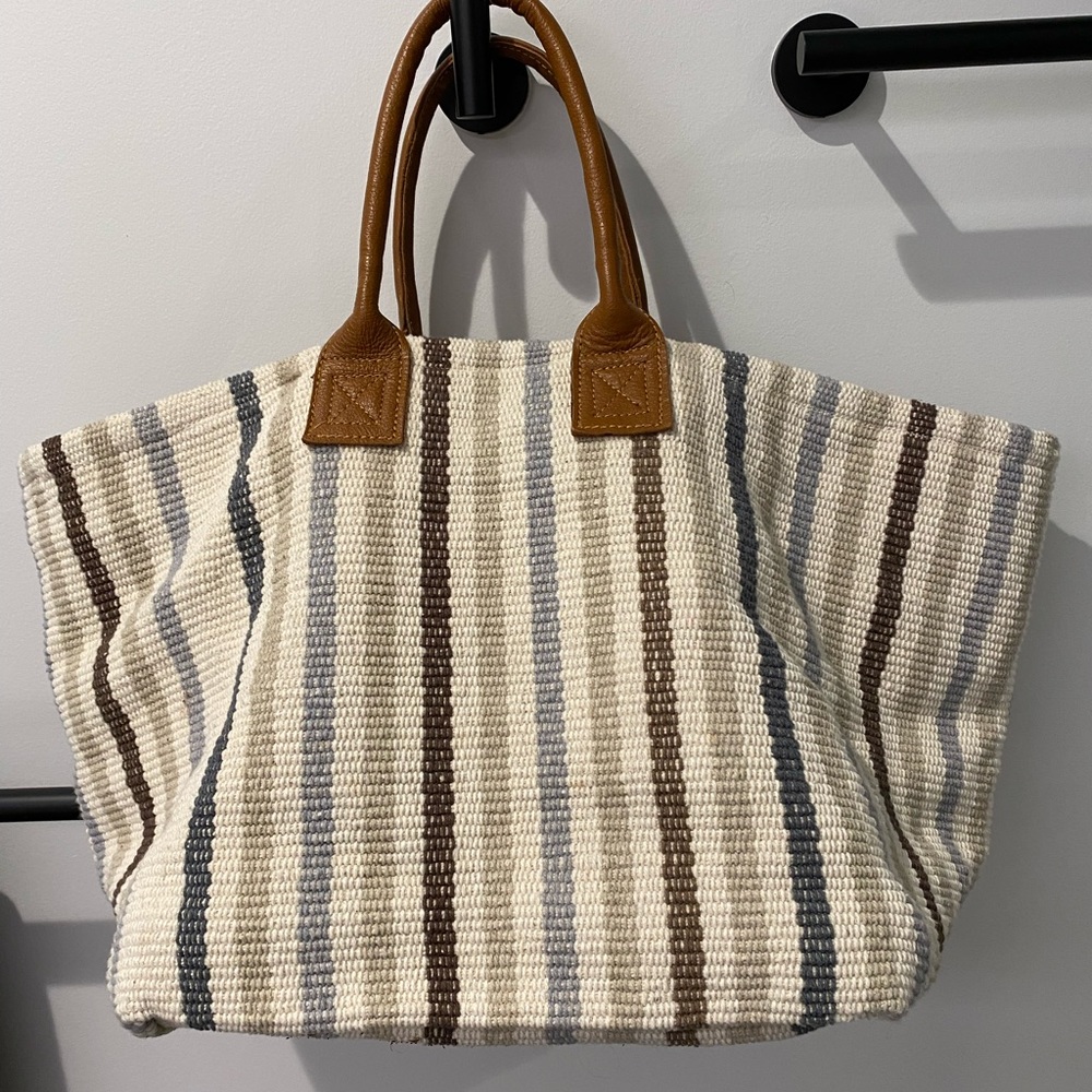 Garnet Hill Dash and Albert Cotton Storage Basket